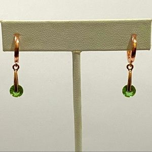 925 Silver spinning color changing stones earrings